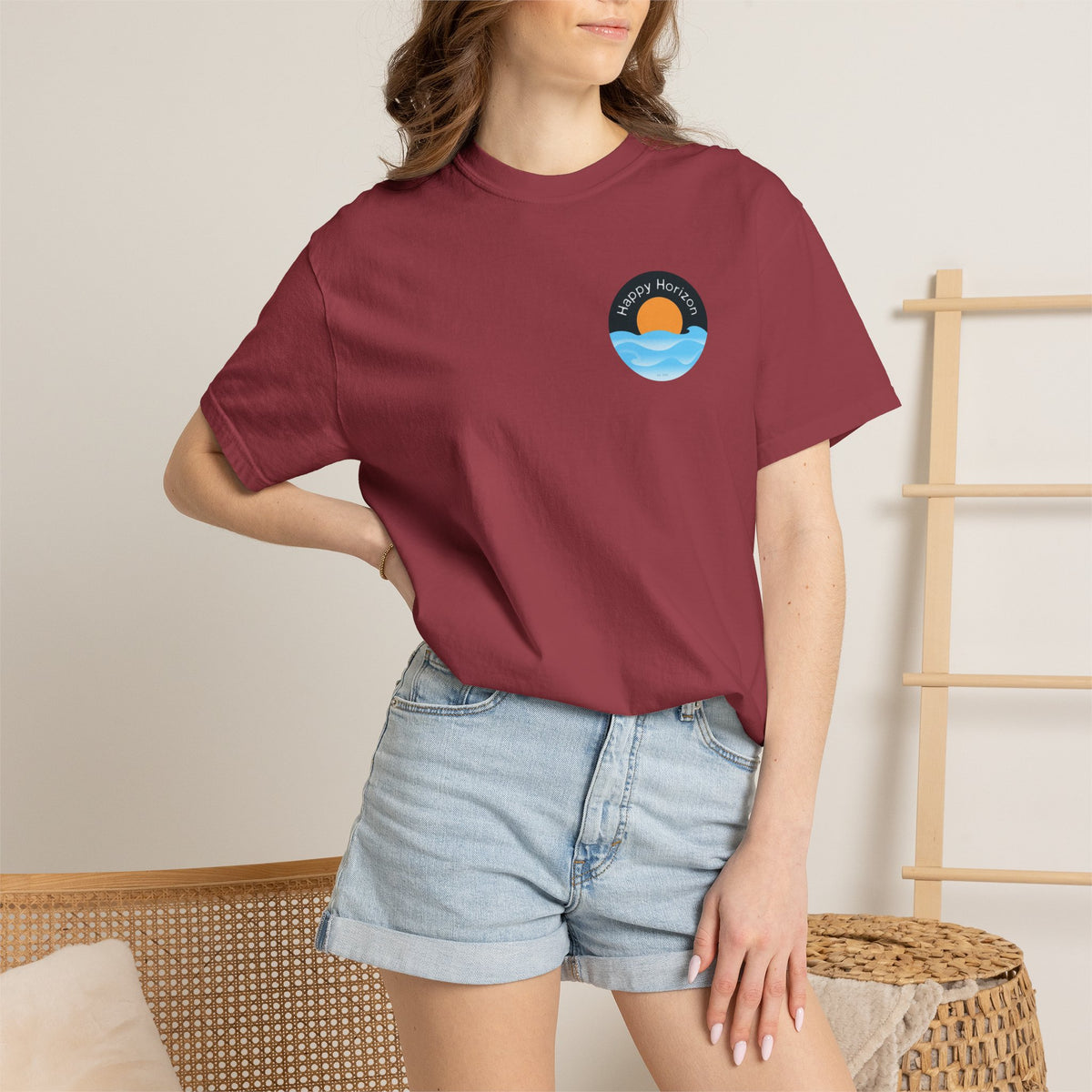 Happy Horizon Badge T-Shirt