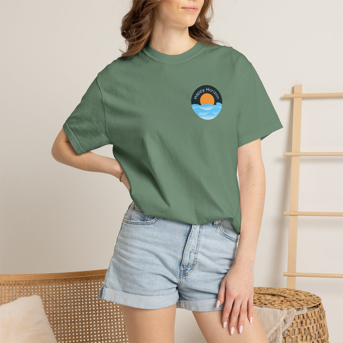 Happy Horizon Badge T-Shirt