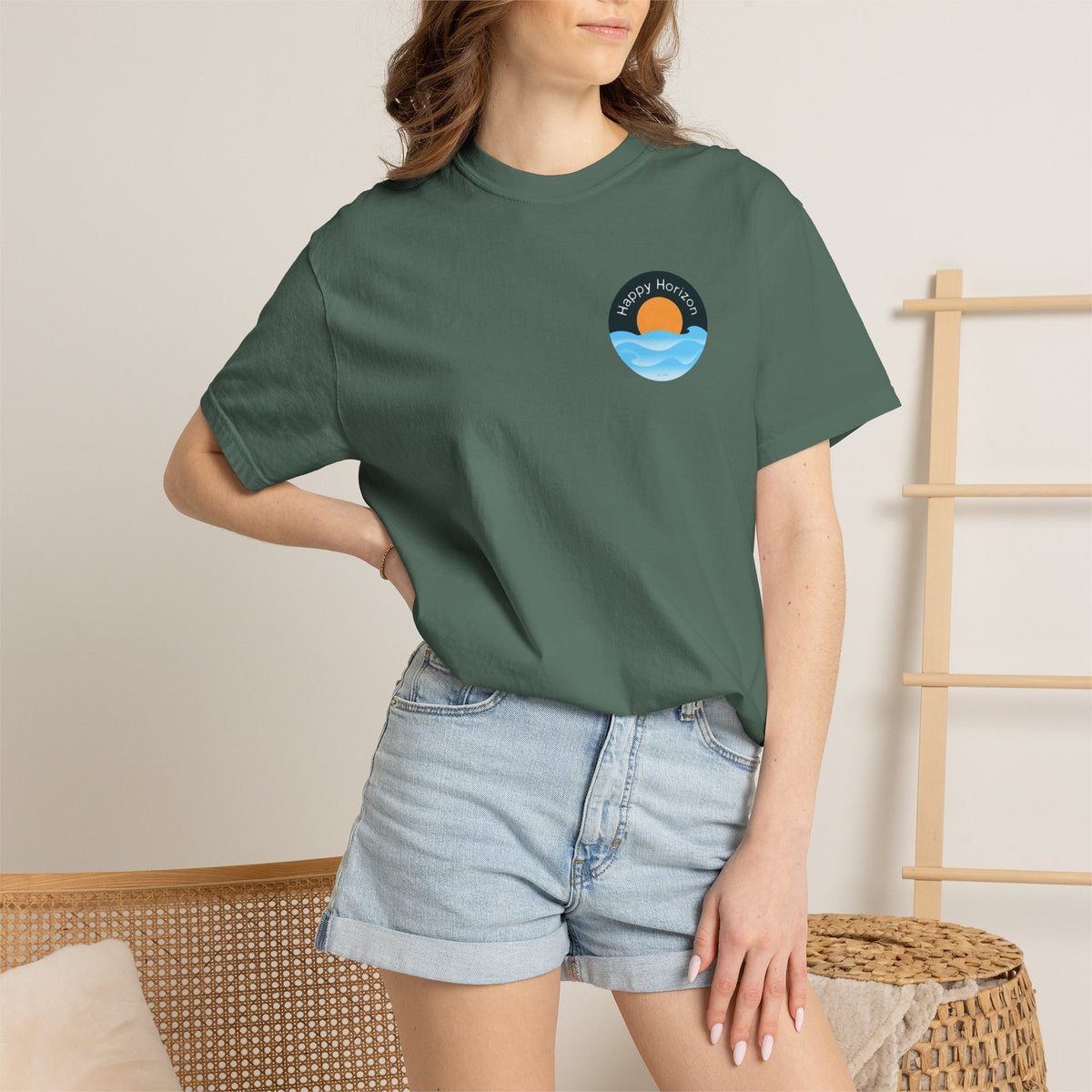 Happy Horizon Badge T-Shirt